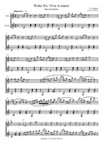 Waltz No.19 in A minor (Flute & Guitar)