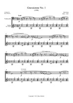 Gnossienne No.1 Original key (Cello & Guitar)