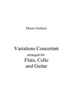 Variations Concertant (Flute or Violin, Cello and Guitar)