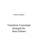 Variations Concertant (Classical guitar trio)