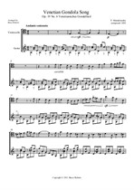 Venetian Gondola Song (Cello & Guitar)