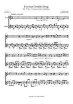 Venetian Gondola Song (Flute & Guitar)